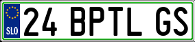 Truck License Plate
